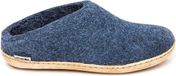 Glerups Slipper met leren zool-Blauw-44