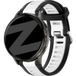 Garmin Forerunner 175 Bracelet de sport double avec boucle (Noir/Blanc)