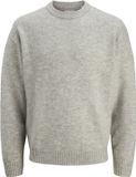 JACK&JONES - JJESOHO OLLIE KNIT CREW NECK SN - Light Grey Melange - L