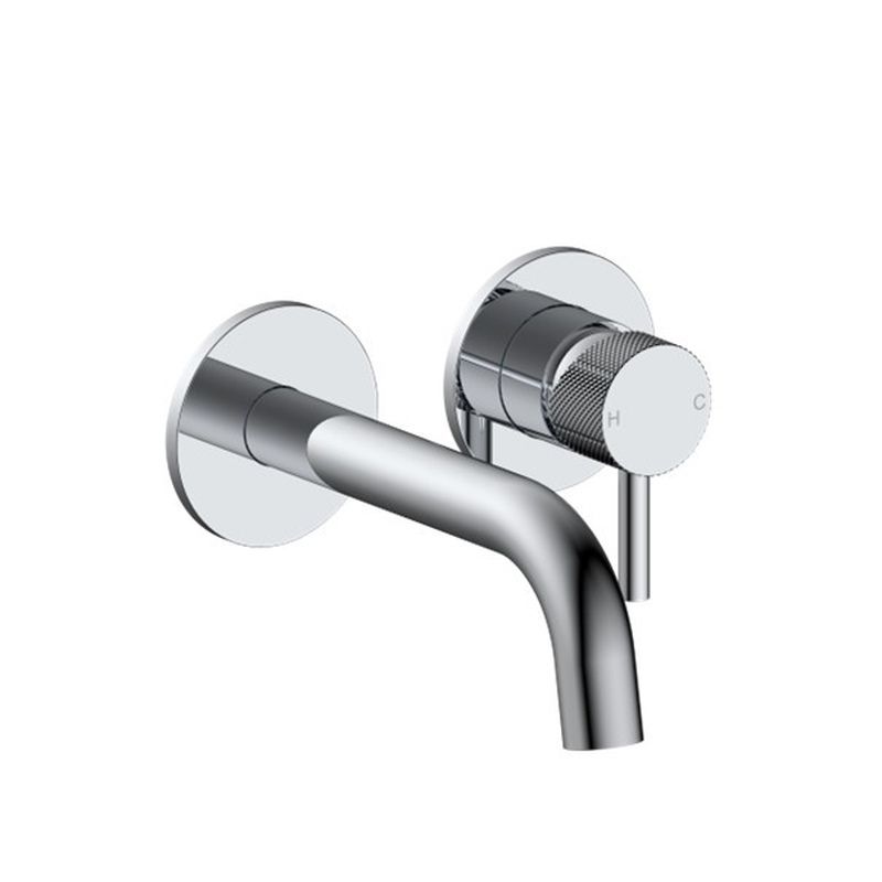 Sanilux Wastafelmengkraan Ember Inbouw Rond Met Geribbeld Knop Chroom