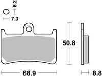 TRW plaquettes de frein "mcb 611" plaquettes de frein sinter mcb 611 trq