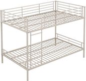 Vente-unique Stapelbed metaal beige 120 x 190 cm