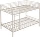 Vente-unique Stapelbed metaal beige 120 x 190 cm