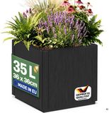 Casaria Jardinière Ethica 35L Carré 36 x 36 x 35 cm Anthracite