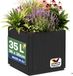 Casaria Jardinière Ethica 35L Carré 36 x 36 x 35 cm Anthracite