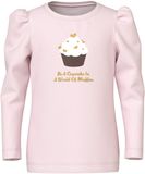 NAME IT Shirt 'NMFKatelin' chocoladebruin / goud / rosé / wit