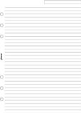 Filofax A5 Ruled Notepaper White