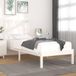 Maison Exclusive - Lit, blanc, bois de pin massif, 90 x 200 cm