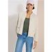 Blouson en lin avec fronces