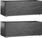 vidaXL Tuinmeubelhoes Zwart 192x82x65 cm
