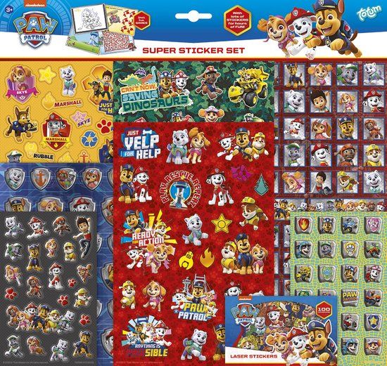 Totum PAW Patrol Totum Super Sticker Set XL