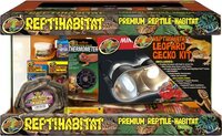 Zoo Med ReptiHabitat Leopard Gecko Kit - 51x25x30cm - Black