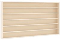 vidaXL Houten verzamelvitrine met 6 planken 100x9x55 cm Bruin
