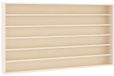 vidaXL Houten verzamelvitrine met 6 planken 100x9x55 cm Bruin
