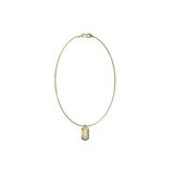 Guess Racer Tag Ketting Goud Man