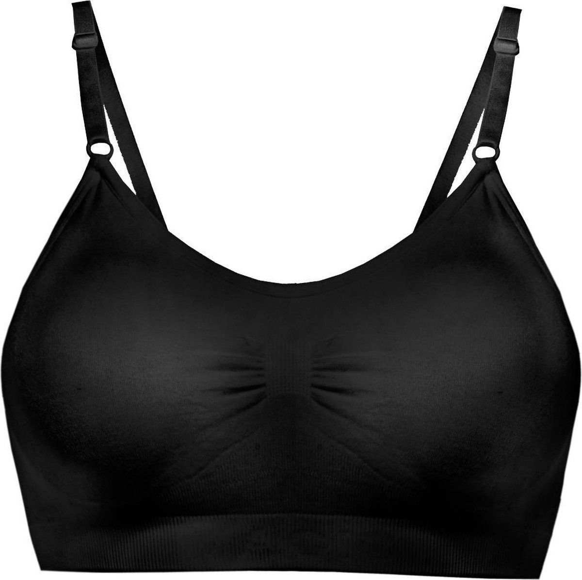 Magic Bodyfashion BH Comfort Bra with Spaghetti Straps - XL - Black