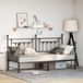 Maison Exclusive - Lit de jour noir 80 x 200 cm en acier