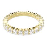 Swarovski Matrix Vittore bandring, Ronde slijpvorm, Goudkleurige toplaag