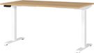 Germania bureau 7905-552, in Grandson-eiken-nb./wit, EL. in hoogte verstelbaar, 140 x 120 x 80 cm (b x h x d)