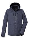 killtec KSW 55 MN SKI JCKT heren Ski-jack/functionele jas met capuchon, sneeuwvanger en ventilatie onder de armen