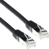 ACT IB9200 LSZH SFTP CAT6A Patchkabel Zwart - 50 cm