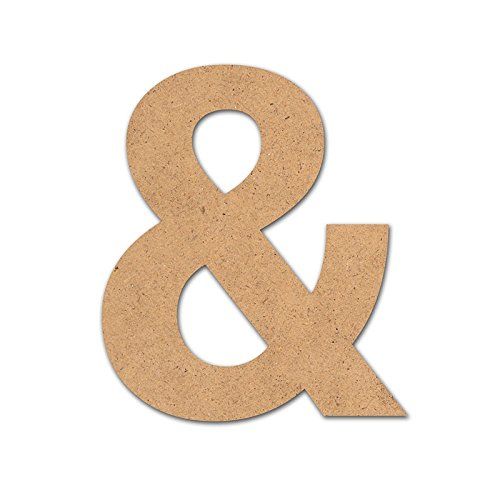 Detalles Infantiles Houten teken "&", 10 cm