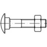 TOOLCRAFT 111296 Platbolschroef M16 65 mm Buitenzeskant DIN 603 Staal 25 stuk(s)
