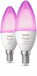 Philips Hue White and Color Ambiance E14 Candle Bulb 2-Pack - Smart LED, Bluetooth, Dimmable