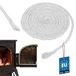 KOTARBAU® Cordon d'étanchéité en fibre de verre résistant au feu 4 x 4 mm 2 m joint de cheminée joint de poêle ruban de poêle