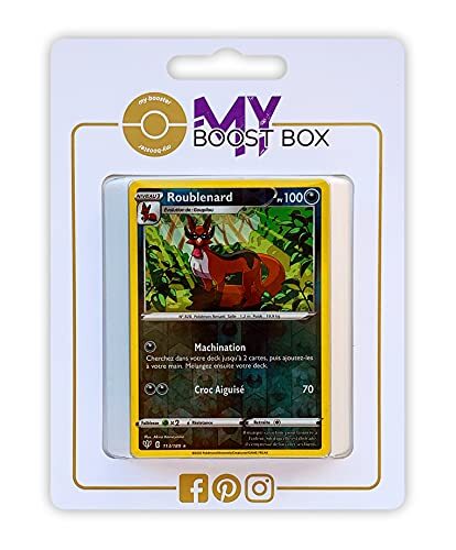 my-booster Roublenard (Thievul) 113/189 Holo Reverse - Myboost X Epée et Bouclier 3 Ténèbres Embrasées - Doos met 10 Franse Pokemon kaarten