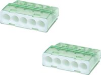 BES LED Vintex Lasklem - 5 Polig - 0.2-2.5 mm2 - Wit - 2 Stuks