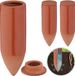 Merkloos Relaxdays waterdruppelaar - set van 3 - 330 ml - met deksel - keramiek
