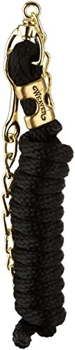 Weaver Leather Poly Lead Rope with Swivel Chain, Black, 8' 6"