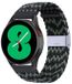 By Qubix Qubix - Braided nylon bandje - Groen / zwart - geschikt voor Huawei Watch GT 6 / GT 7 / GT 6 pro / GT 7 pro - 46mm