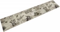 vidaXL - Tapis de cuisine - lavable - imprimé café - 60x300 cm - velours - gris