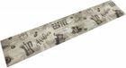 vidaXL - Tapis de cuisine - lavable - imprimé café - 60x300 cm - velours - gris
