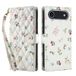 Roses Étui portefeuille iPhone Air à motif floral rhombique
