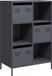 vidaXL Hoge kast, antraciet, 68x39x103,5 cm, staal