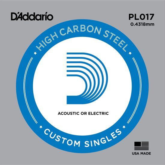 D'ADDARIO PL017 losse snaar voor elektr. en akoestische gitaar