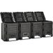 Composteur de jardin noir 1600 L
