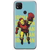 ERT GROUP mobiel telefoonhoesje voor Xiaomi REDMI 9C origineel en officieel erkend Marvel patroon Iron Man 009
