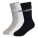 adidas uniseks-kind Linear Kids Crew 3 Pairs Per Pack Socks, white/grey heather/black, 5-6 Years