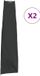 vidaXL Parasolhoezen - 2 st - 190x50/30 cm - 420D Oxford stof - Zwart