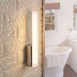 Lindby Julie - Spiegel verlichting - 1 lichts - D 10 cm - Chroom - Kunststof