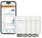 Tado° Thermostat connecté pour radiateurs (Matter), 4 pièces, blanc, contrôle via application