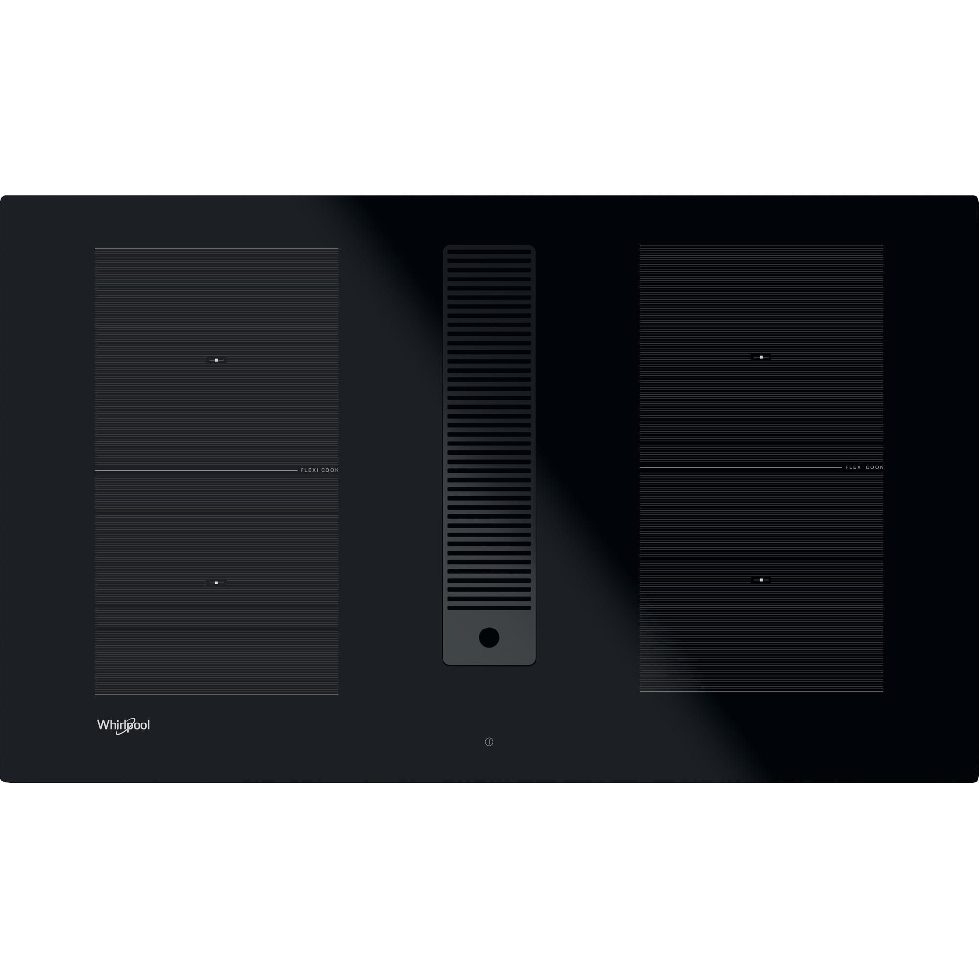 Whirlpool WVHF83BB Zwart Ingebouwd 83 cm Inductiekookplaat met Inbouw afzuigkap