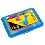 Idena - Kneedbox met 20 stangen kleurrijke kneedvorm, in blauwe opbergdoos, grappig kneedplezier voor kinderen, blauw