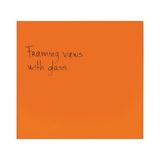 Bi-Office Reef Sunset magnetisch glazen bord, 61 x 65,5 cm, glazen oppervlak, frameloos ontwerp