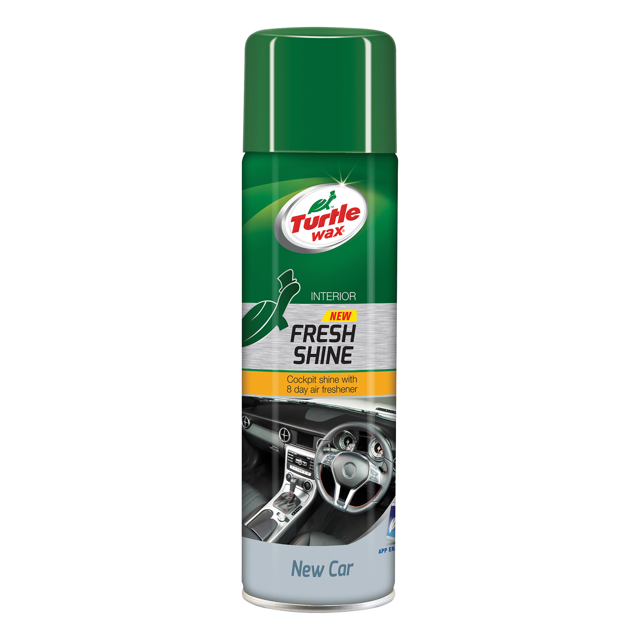 Turtle Wax Fresh Shine New Car Interieurreiniger Dashboard Glans en Autogeur spray Luchtverfrisser