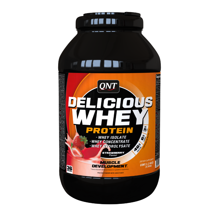 Qnt Delicious Whey Protein - 2200g - Strawberry